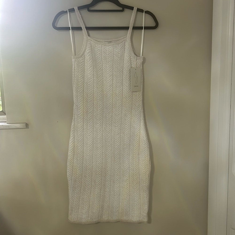 NWT cream knit dress